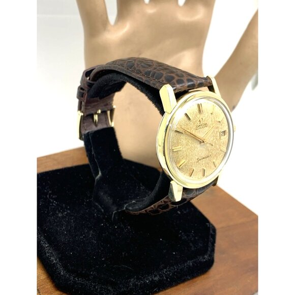 Omega Seamaster 166.03 Men's Watch Vintage 1965 Swiss Automatic Gold Tone 34mm - Picture 14 of 14